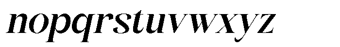 Ridley Oblique Font LOWERCASE