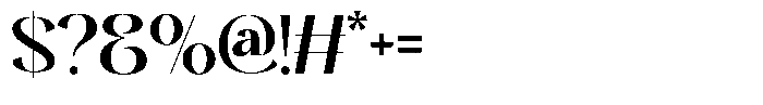Ridley Regular Font OTHER CHARS