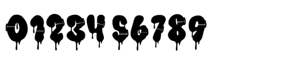 Rift Punk Graffiti Drip Font OTHER CHARS