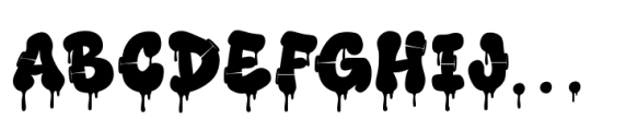 Rift Punk Graffiti Drip FONT