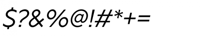 Rig Sans Regular Italic Font OTHER CHARS