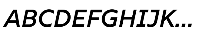 Rig Sans Semibold Italic Font UPPERCASE