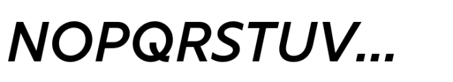 Rig Sans Semibold Italic Font UPPERCASE