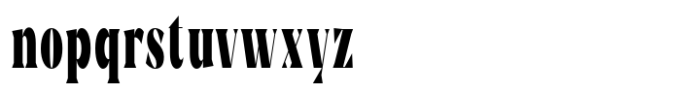 Rigam Condensed Font LOWERCASE