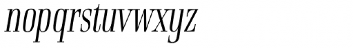 Rigatoni Light Italic Font LOWERCASE