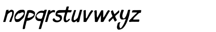 Rigaty Oblique Font LOWERCASE