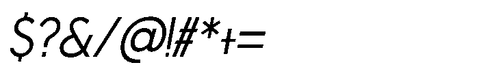 Rigden Regular_Italic Font OTHER CHARS
