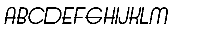 Rigden Regular_Italic Font UPPERCASE