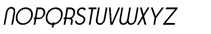 Rigden Regular_Italic Font UPPERCASE