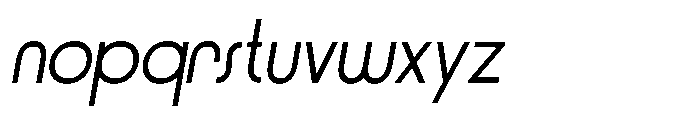 Rigden Regular_Italic Font LOWERCASE