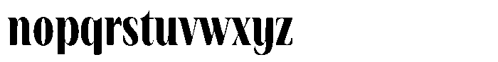 Rigeras Black Sr25 Alt Condensed Font LOWERCASE
