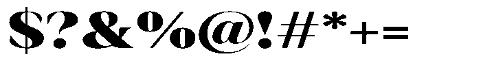 Rigeras Black Sr25 Expanded Font OTHER CHARS