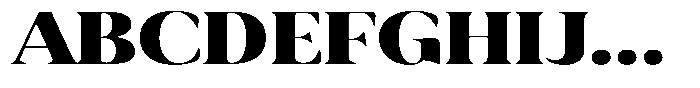 Rigeras Black Sr25 Expanded Font UPPERCASE