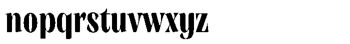 Rigeras Black Sr75 Alt Condensed Font LOWERCASE
