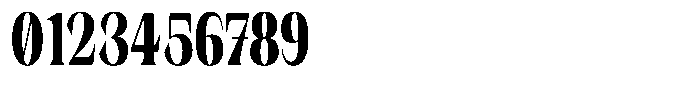 Rigeras Black Sr75 Condensed Font OTHER CHARS