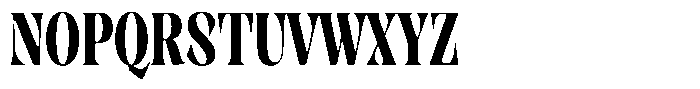 Rigeras Black Sr75 Condensed Font UPPERCASE
