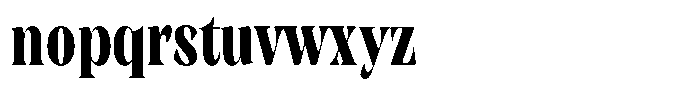 Rigeras Black Sr75 Condensed Font LOWERCASE