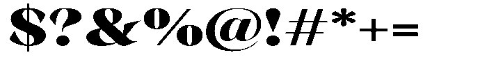 Rigeras Black Sr75 Expanded Font OTHER CHARS
