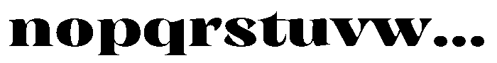 Rigeras Black Sr75 Expanded Font LOWERCASE