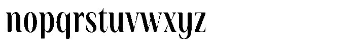 Rigeras Bold Sr25 Alt Condensed Font LOWERCASE