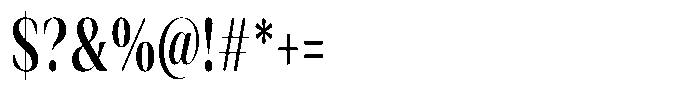 Rigeras Bold Sr25 Condensed Font OTHER CHARS