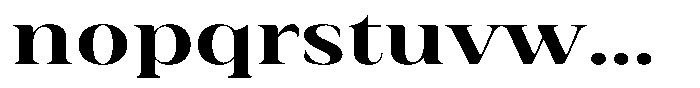 Rigeras Bold Sr25 Expanded Font LOWERCASE
