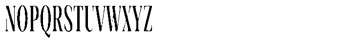 Rigeras Bold Sr25 Ultra Condensed Font UPPERCASE