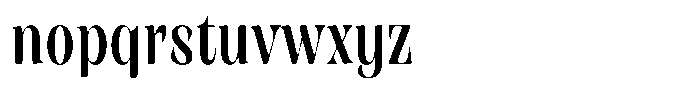 Rigeras Bold Sr75 Alt Condensed Font LOWERCASE
