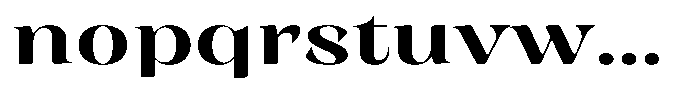 Rigeras Bold Sr75 Alt Expanded Font LOWERCASE