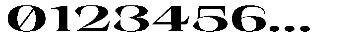 Rigeras Bold Sr75 Ultra Expanded Font OTHER CHARS