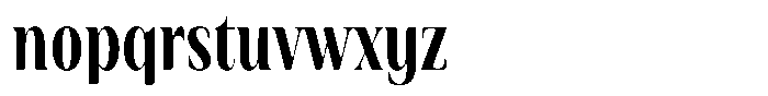 Rigeras Extra Bold Sr25 Alt Condensed Font LOWERCASE