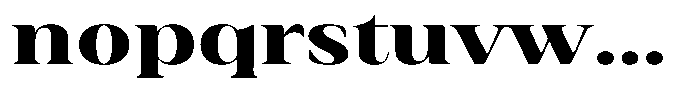 Rigeras Extra Bold Sr25 Expanded Font LOWERCASE