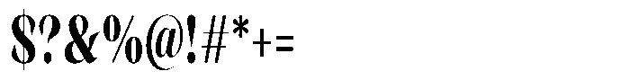 Rigeras Extra Bold Sr75 Alt Condensed Font OTHER CHARS
