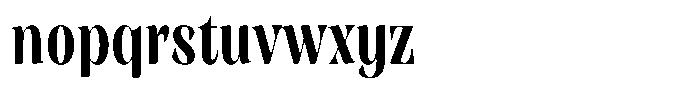 Rigeras Extra Bold Sr75 Alt Condensed Font LOWERCASE