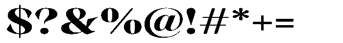 Rigeras Extra Bold Sr75 Expanded Font OTHER CHARS