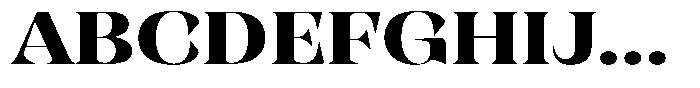 Rigeras Extra Bold Sr75 Expanded Font UPPERCASE