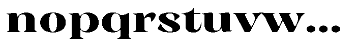 Rigeras Extra Bold Sr75 Expanded Font LOWERCASE