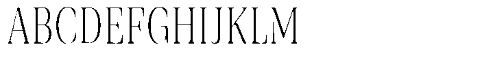 Rigeras Extra Light Sr25 Alt Condensed Font