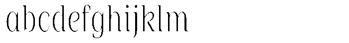 Rigeras Extra Light Sr25 Alt Condensed Font LOWERCASE