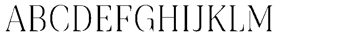 Rigeras Extra Light Sr25 Alt Font