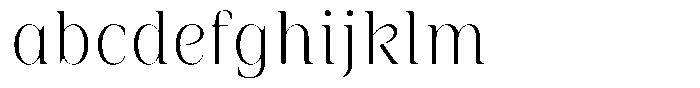 Rigeras Extra Light Sr25 Alt Font LOWERCASE