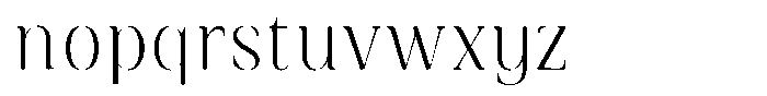 Rigeras Extra Light Sr25 Alt Font LOWERCASE