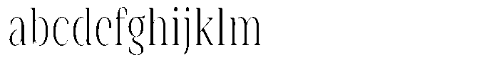 Rigeras Extra Light Sr25 Condensed FONT