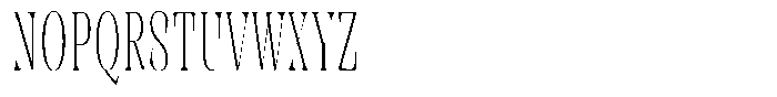 Rigeras Extra Light Sr75 Alt Ultra Condensed Font UPPERCASE