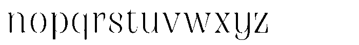 Rigeras Extra Light Sr75 Alt Font LOWERCASE