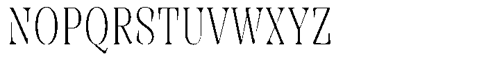 Rigeras Extra Light Sr75 Condensed Font UPPERCASE