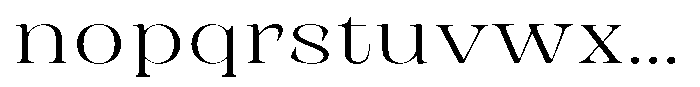 Rigeras Extra Light Sr75 Exp Font LOWERCASE