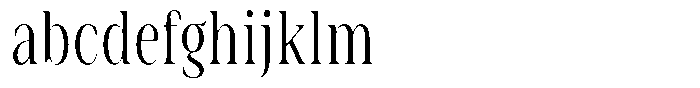 Rigeras Light Sr25 Condensed FONT