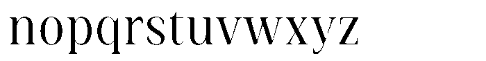 Rigeras Light Sr25 Font LOWERCASE