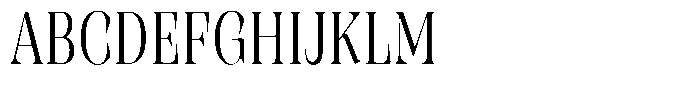 Rigeras Light Sr75 Condensed Font UPPERCASE